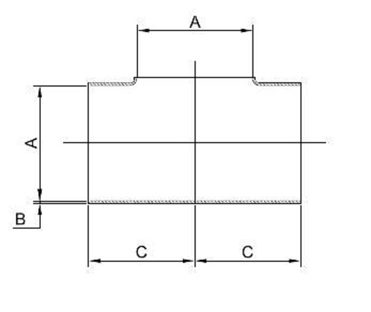 Image of Metric Pulled Tees - OSTP Tru-Bore®